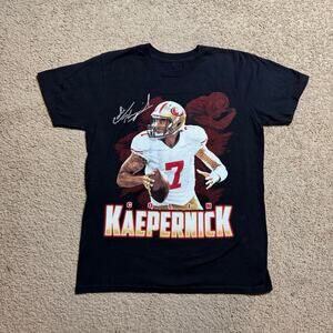 San Francisco Forty Niners Colin Kapernick Caricature T Shirt Sz Small Black NFL